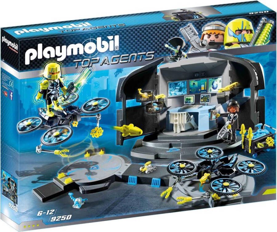 PLAYMOBIL Top Agents Dr. Drone Commandocentrum 9250