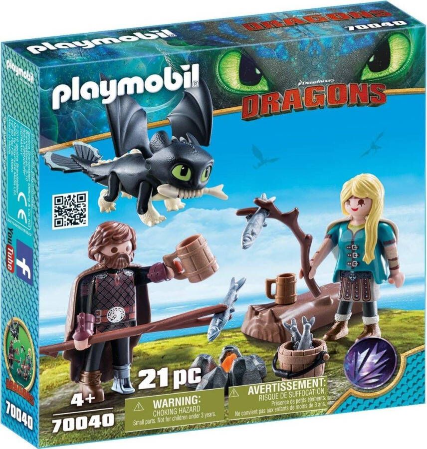 Playmobil Â Dragons 70040 Hikkie en Astrid speelset OP=OP