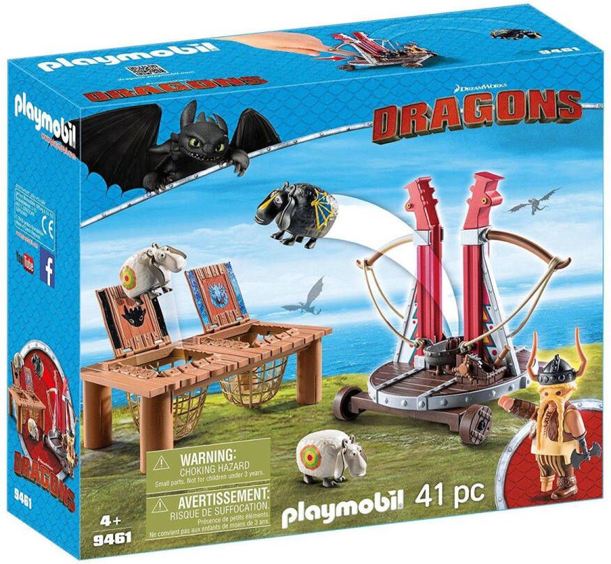 Playmobil Â Dragons 9461 schapen schieten met schrokal