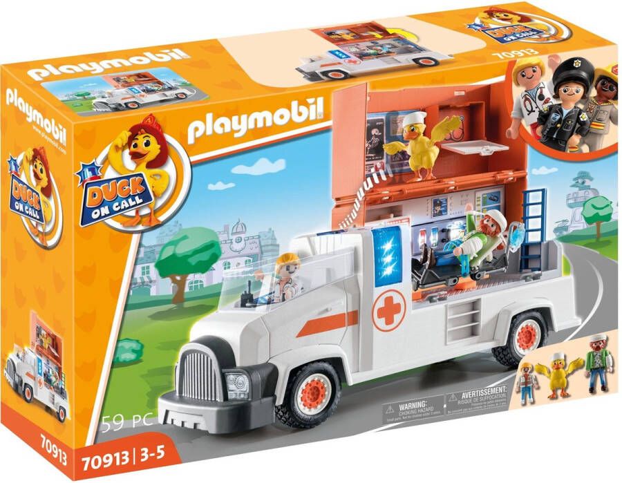 Megamoviestore PLAYMOBIL Duck on Call Ambulance 70913 4008789709134