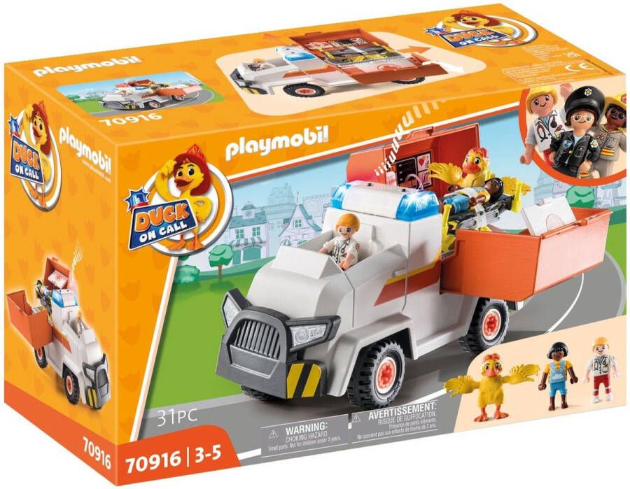 PLAYMOBIL Duck On Call Ambulance 70916