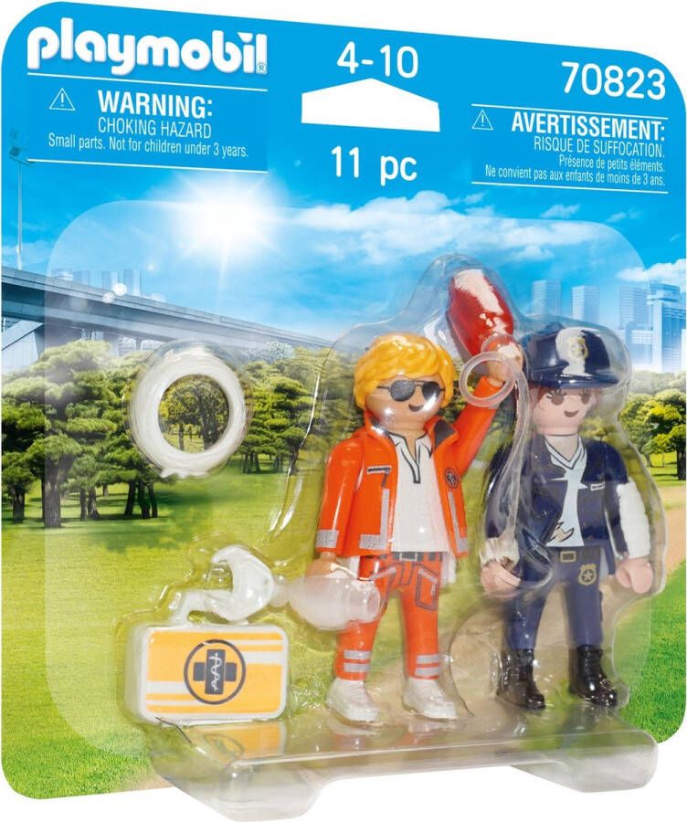 Playmobil Â 70823 duopack spoedarts en politieagente