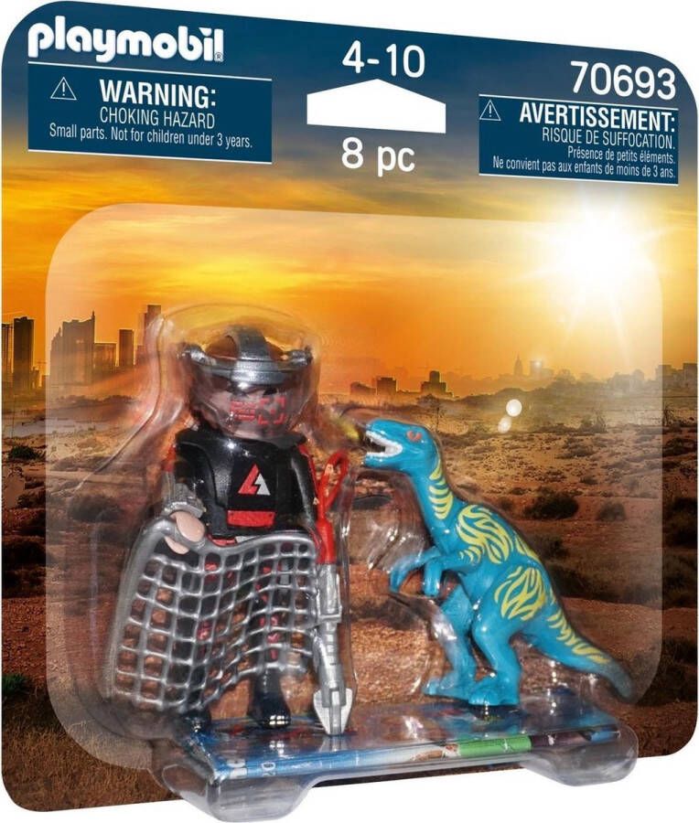 Playmobil Â Dragons 70693 Duo pack Velociraptor vs stroper