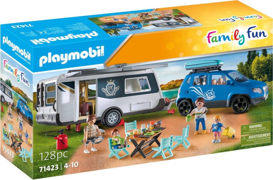 PLAYMOBIL Familiy Fun Caravan met auto 71423