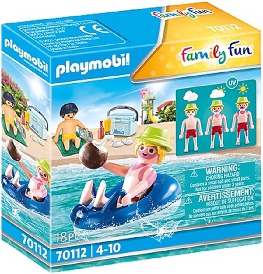 Playmobil Â Family Fun 70112 badgast met zwembanden