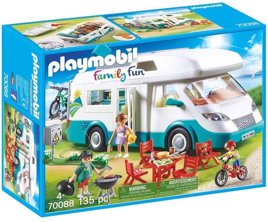 Playmobil Â Family Fun 70088 Mobilhome met familie