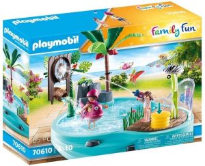 Playmobil Â Family Fun 70610 Leuk zwembad met watersplash