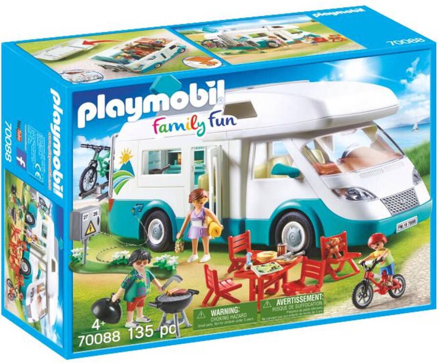 Playmobil Â Family Fun 70088 mobilhome met familie