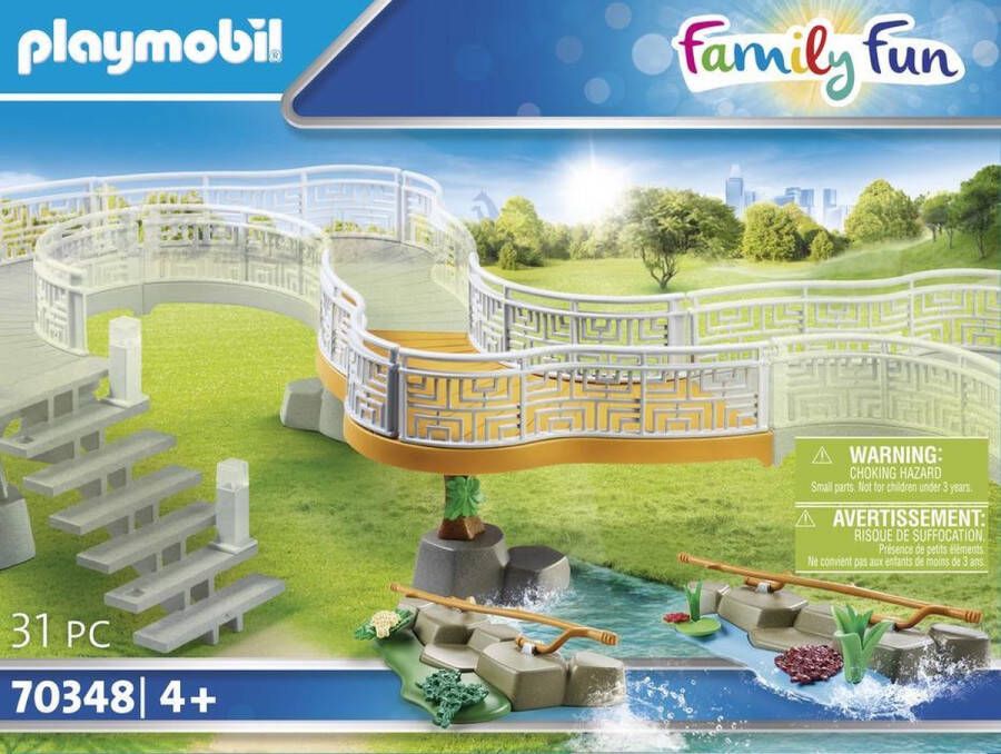 Playmobil Â Family Fun 70348 uitbreidingsset voor dierenpark OP=OP