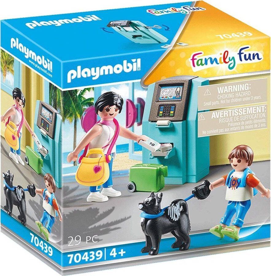 Playmobil Family Fun 70439 vakantiegangers met geldautomaat