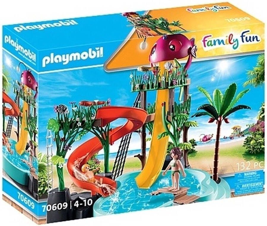 Playmobil Â Family Fun 70609 waterpark met glijbanen