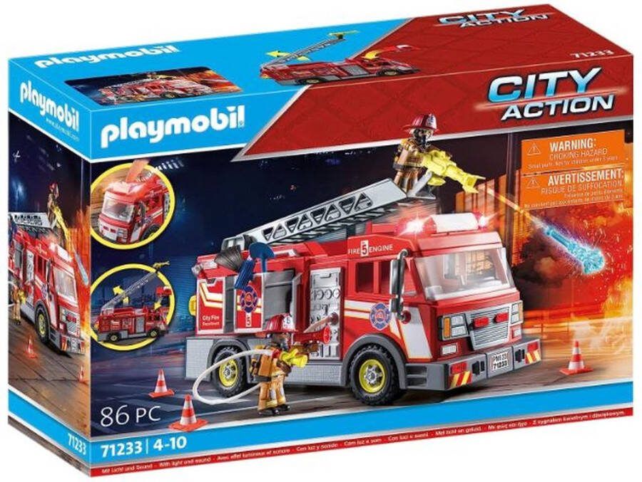 Playmobil City Action Brandweerwagen met licht en geluid 71233