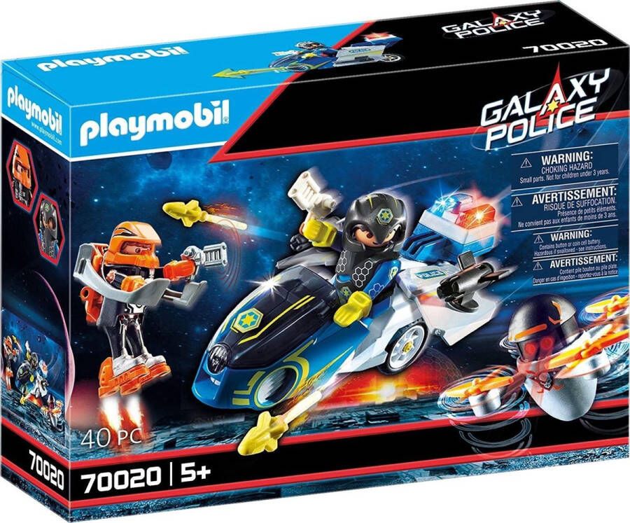 PLAYMOBIL Galaxy Police Galaxy Politiemotorfiets 70020