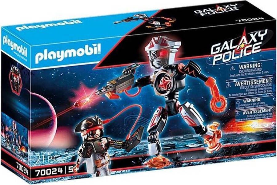 PLAYMOBIL Galaxy Police Piratenrobot 21-delig (70024)