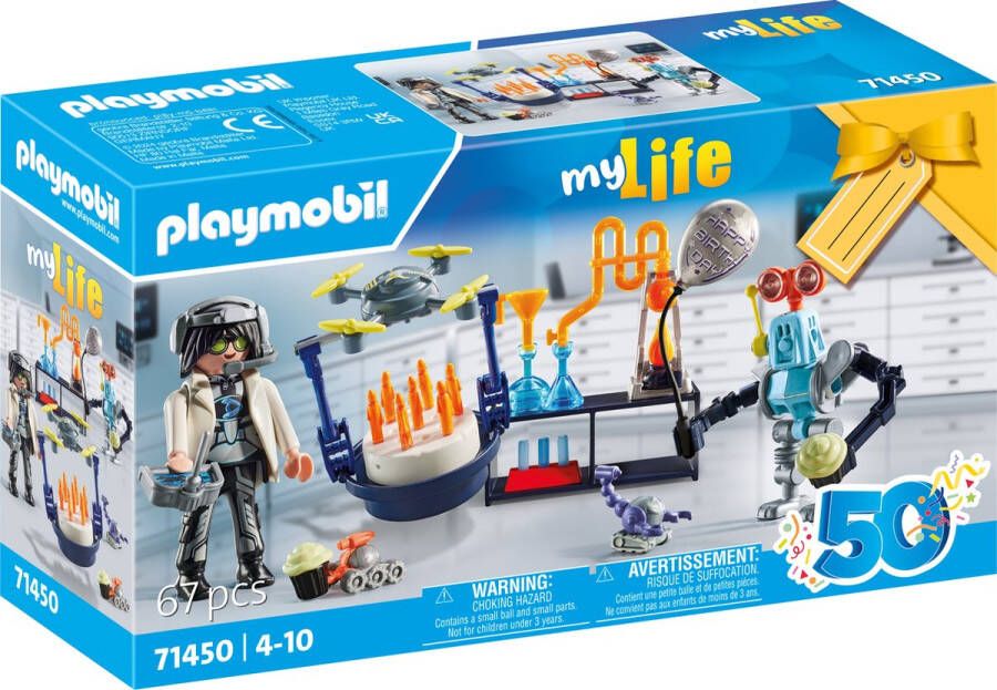 PLAYMOBIL Gift Set Onderzoekers met robots 71450