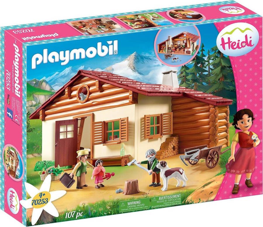 PLAYMOBIL Heidi Met Grootvader Bij De Alpenhut 70253