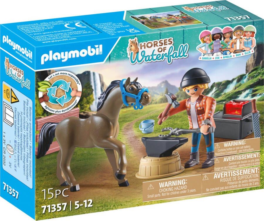 Playmobil Horses of Waterfall Hoefsmid: Ben & Achilles 71357