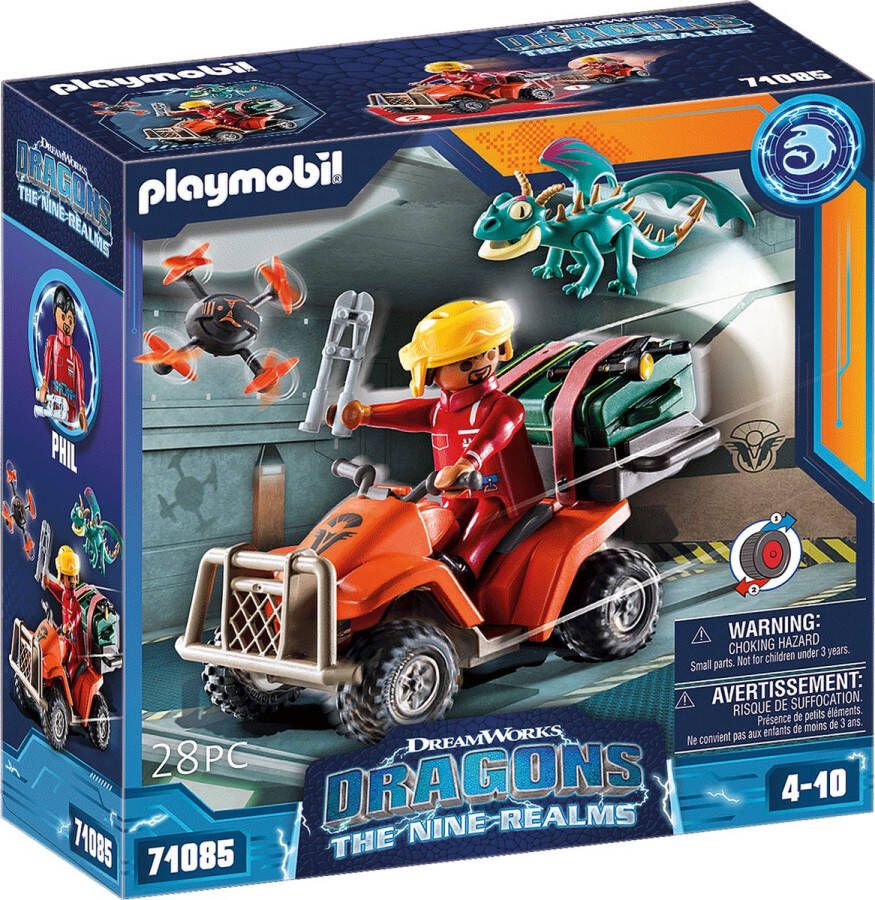 PLAYMOBIL How To Train Your Dragon Dragons: The Nine Realms Icaris Quad & Phil 71085