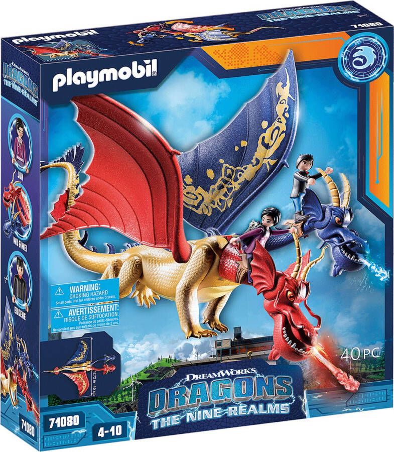 PLAYMOBIL How To Train Your Dragon Dragons: The Nine Realms Wu & Wei with Jun 71080