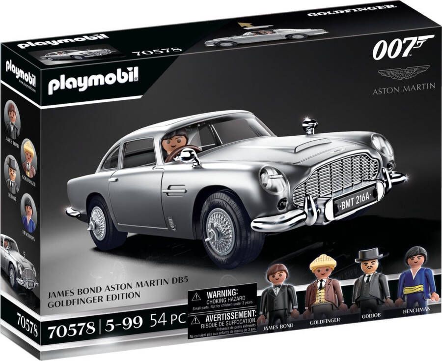 Playmobil Movie Cars James Bond Aston Martin DB5 – Goldfinger Edition 70578
