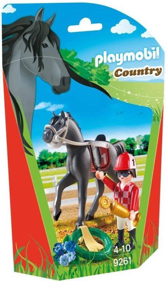 PLAYMOBIL Jockey Jockey avec cheval de course