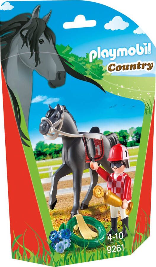 PLAYMOBIL Jockey Jockey avec cheval de course