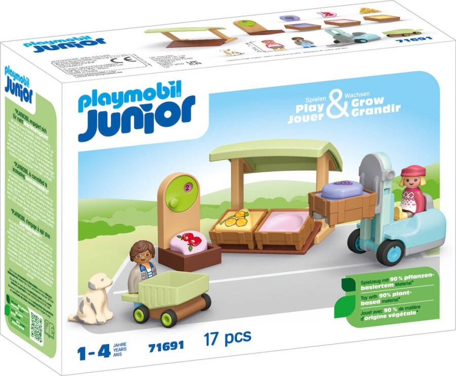 Playmobil? Playmobil Junior 71691 biologische marktkraam & heftruck