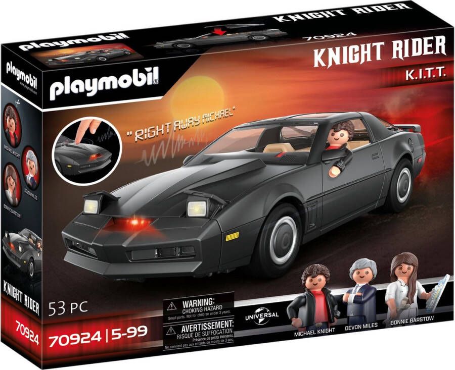 Playmobil Â Movie Cars 70924 Knight Rider K.I.T.T.