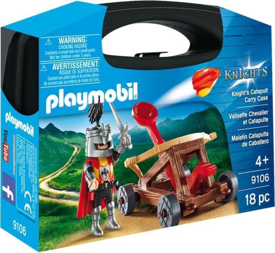 PLAYMOBIL Knights Knight's Catapult koffer Carry Case Actie avontuur