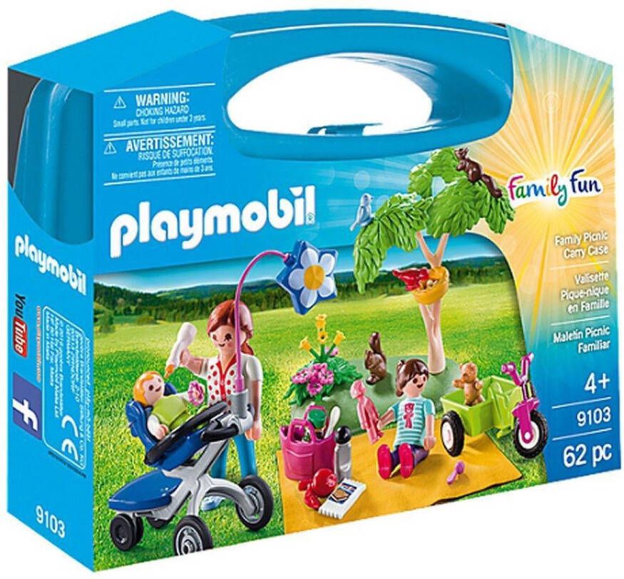 Playmobil Family Fun 9103 koffertje familie picknick