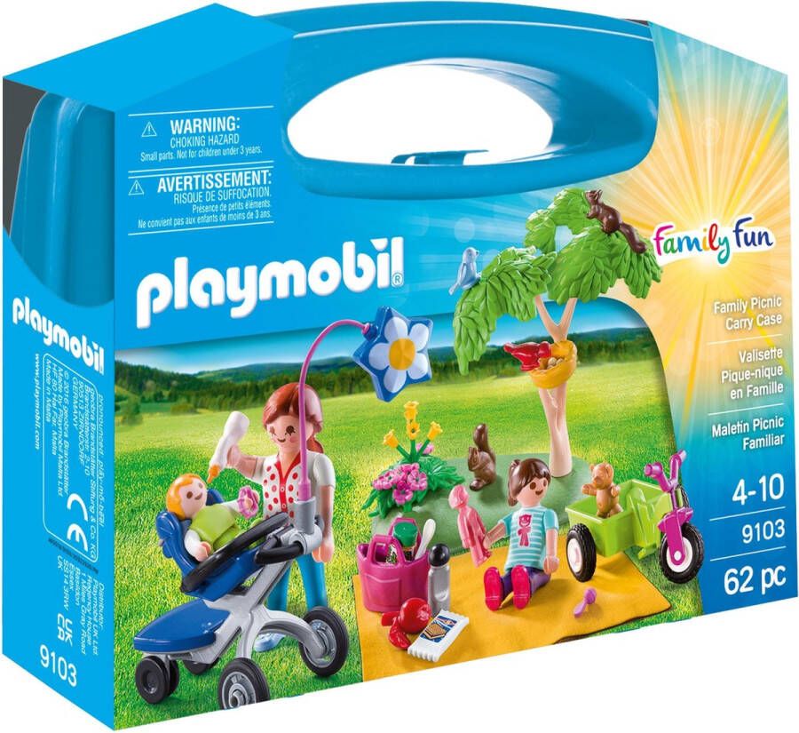 Playmobil Family Fun 9103 koffertje familie picknick