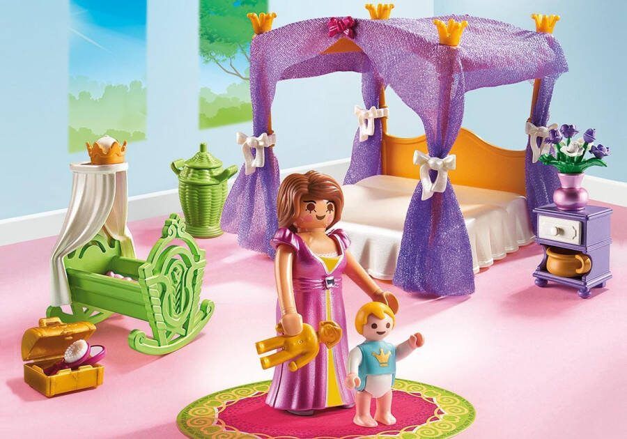 PLAYMOBIL Koninklijke slaapkamer met hemelbed 6851