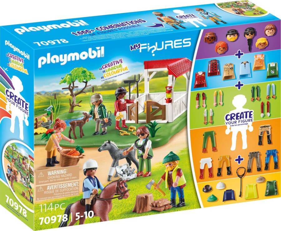 PLAYMOBIL Playset 70978 My Figures: Horse Ranch