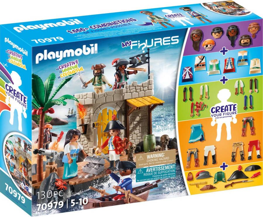 PLAYMOBIL Playset 70979 My Figures: Island of the Pirates