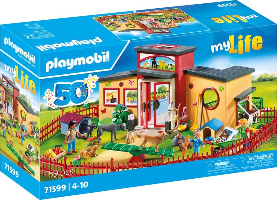 PLAYMOBIL My Life 50YR Dierenpension 71599