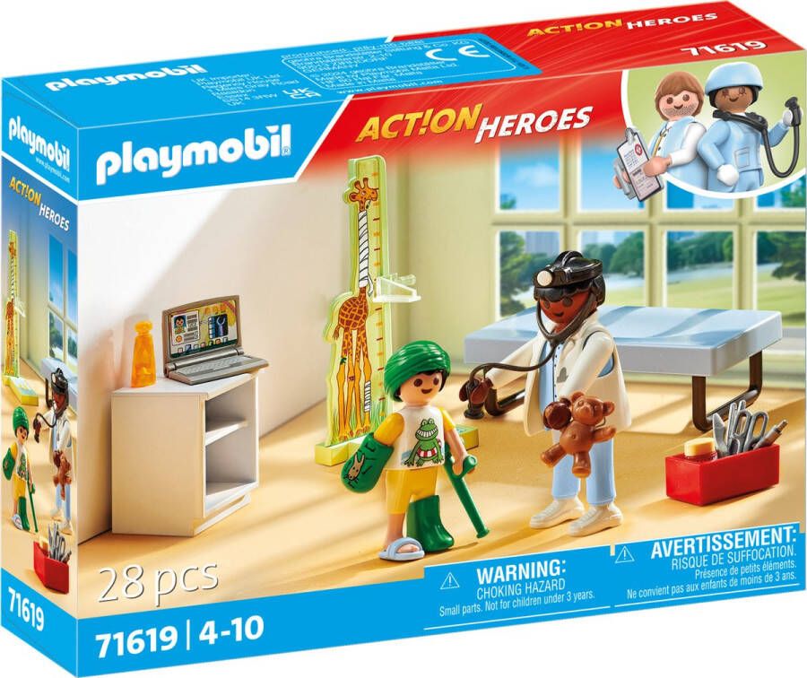 Playmobil Action heroes 71619 kinderarts met teddybeer