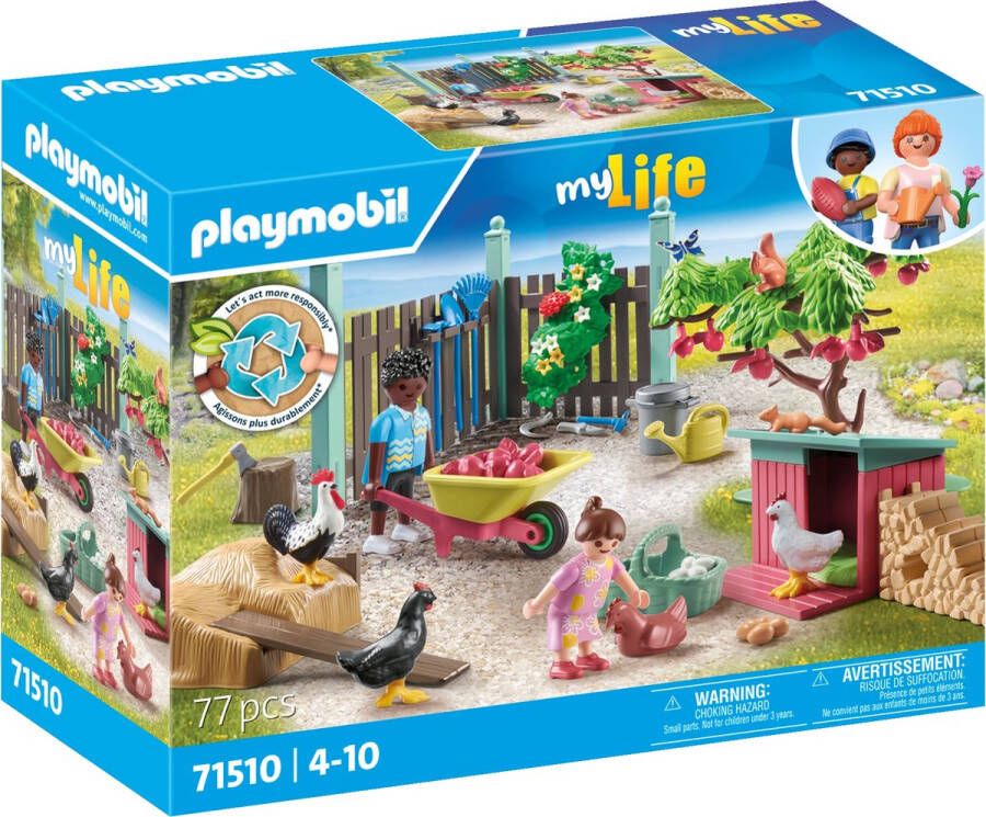 Coppens PlaymobilÂ My life 71510 Kleine kippenboerderij in de tuin van het kleine huis