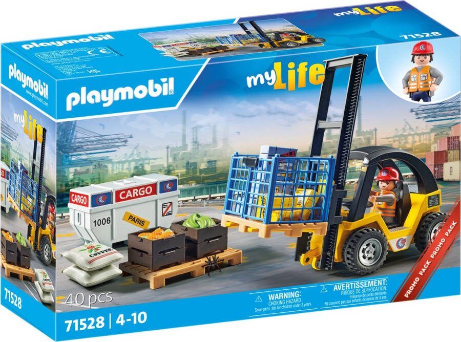 PLAYMOBIL My Life Promo Heftruck met lading 71528