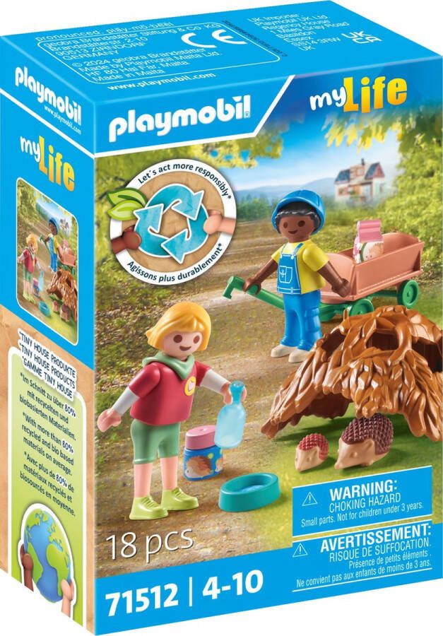 Coppens Playmobil My life 71512 zorgen voor de egelfamilie