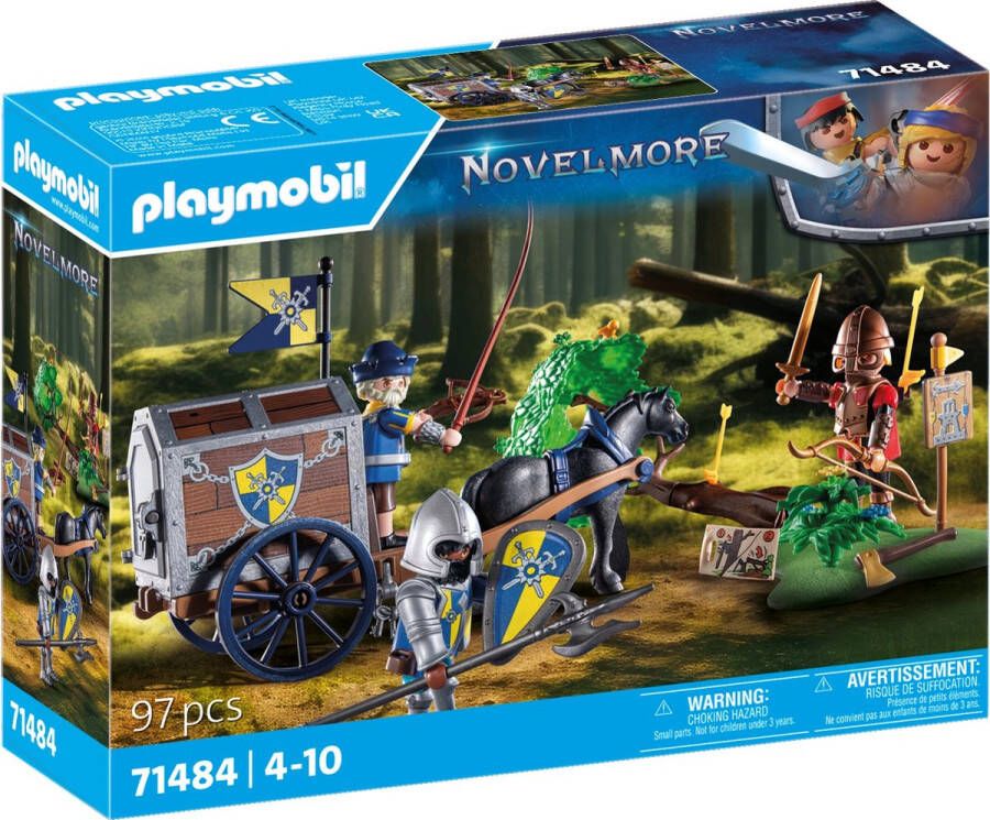 Playmobil novelmore 71484 overval op transportwagen