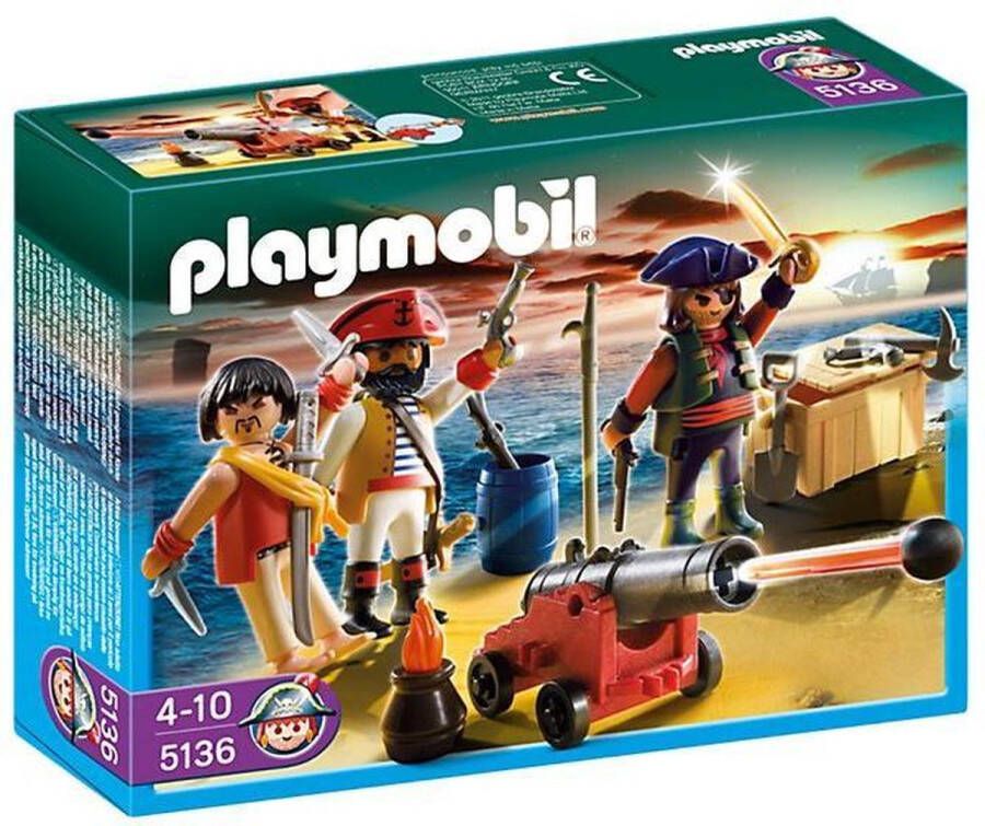 PLAYMOBIL Piratenbende met Wapenarsenaal 5136