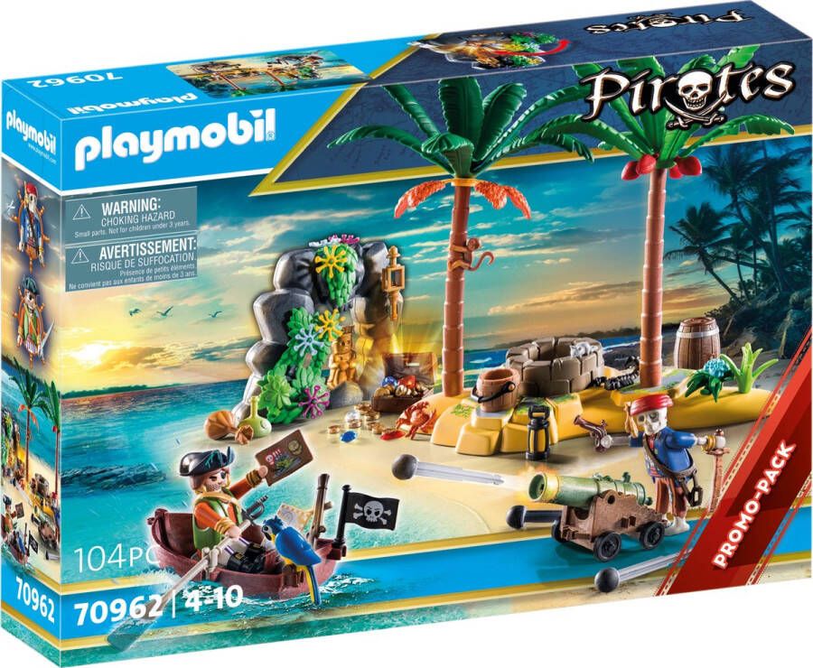 PLAYMOBIL Pirates PROMO Piratenschateiland met skelet 70962