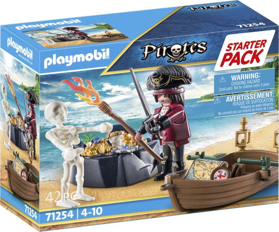 Playmobil Pirates 71254 starterpack piraat met roeiboot