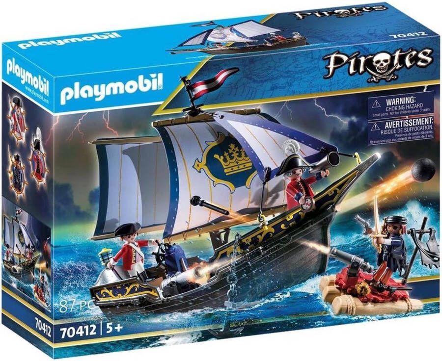 PLAYMOBIL Pirates Zeilschip Van De Soldaten 70412