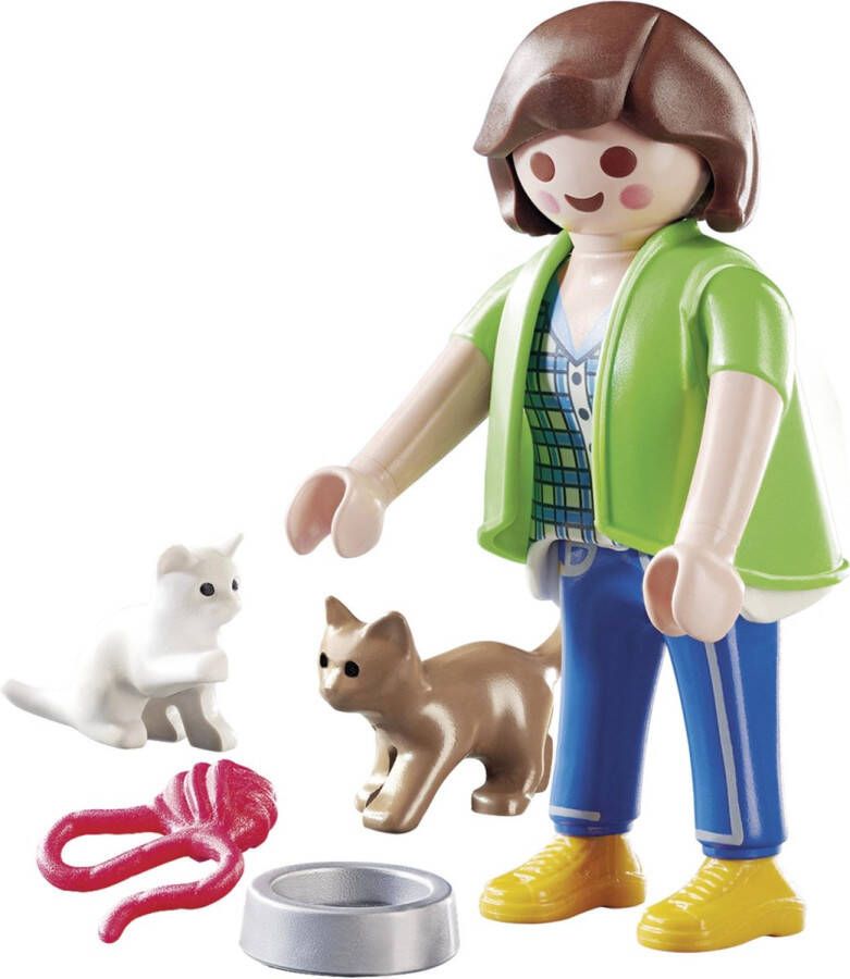 PLAYMOBIL Playmo-Friends Vrouw met kittens 70562