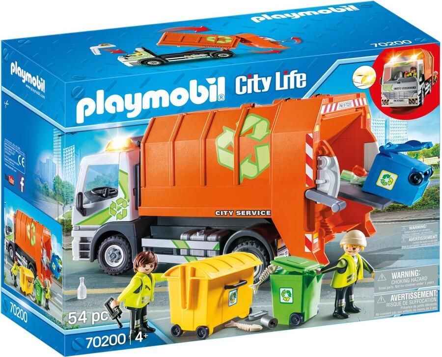 PLAYMOBIL City Life Afval recycling truck 70200