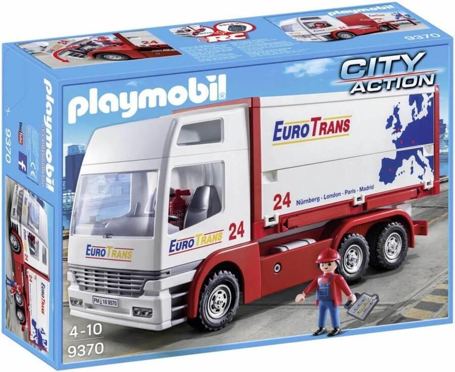 PLAYMOBIL Euro Trans Transport Truck 9370