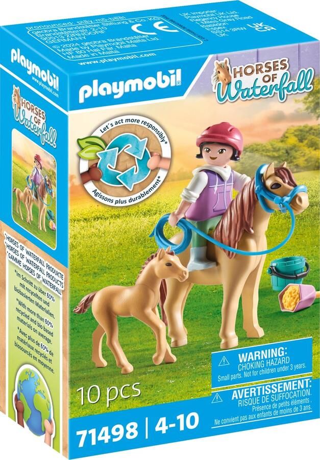 Coppens Playmobil Horses of waterfall 71498 kind met pony en veulen