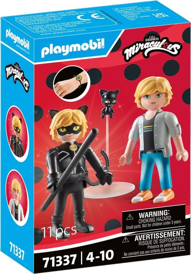 PLAYMOBIL Miraculous: Adrien & Cat Noir 71337