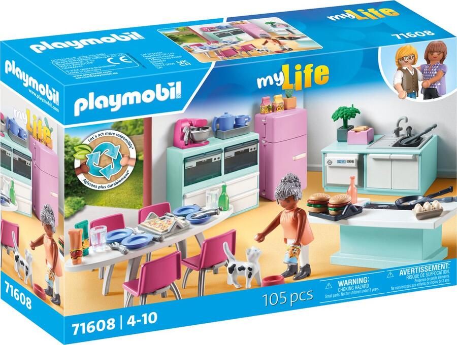 Playmobil My life 71608 keuken met eethoek